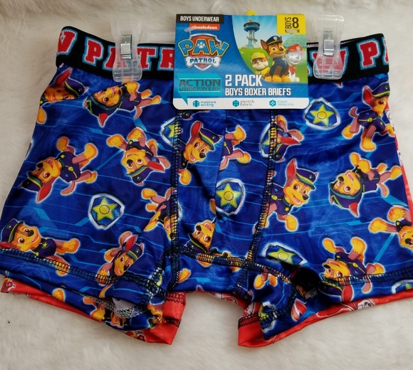 Boys size 8 paw patrol boxers